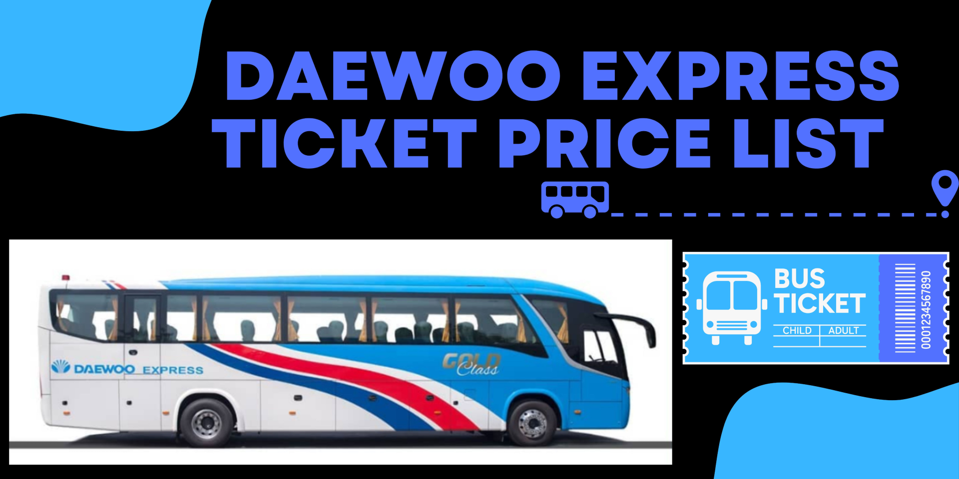 Daewoo Express Ticket Price List 2024