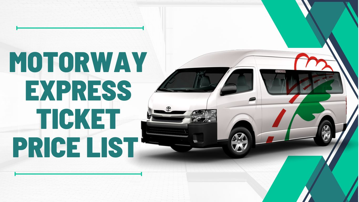 Motorway Express Ticket Price List 2024