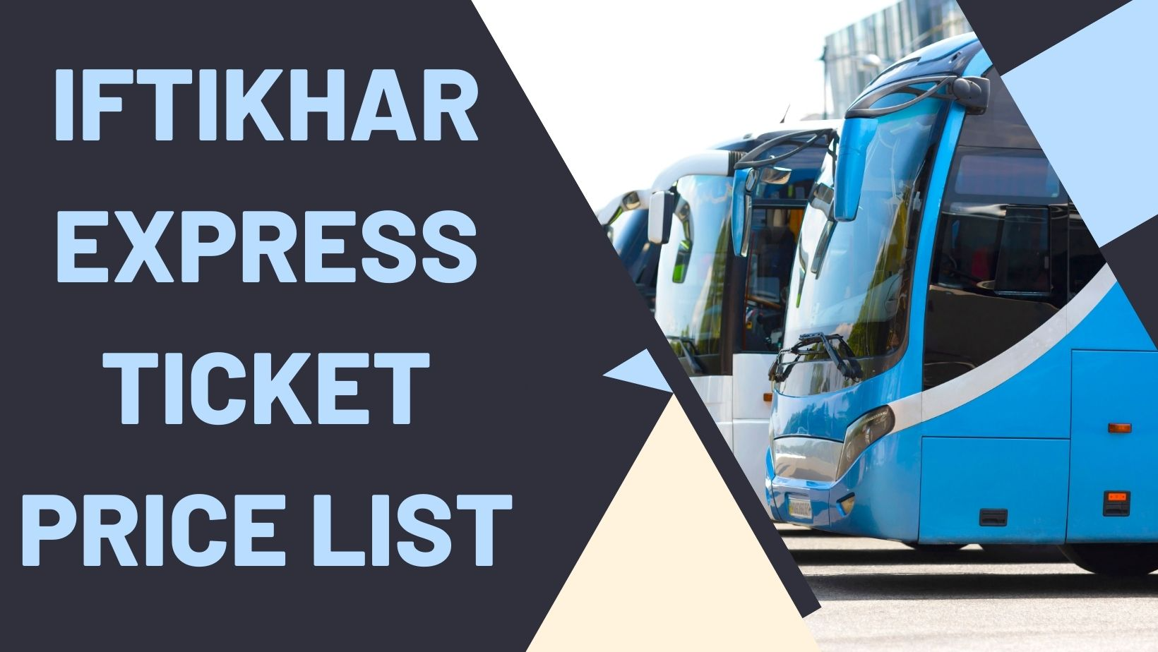 Iftikhar Express Ticket Price List 2024